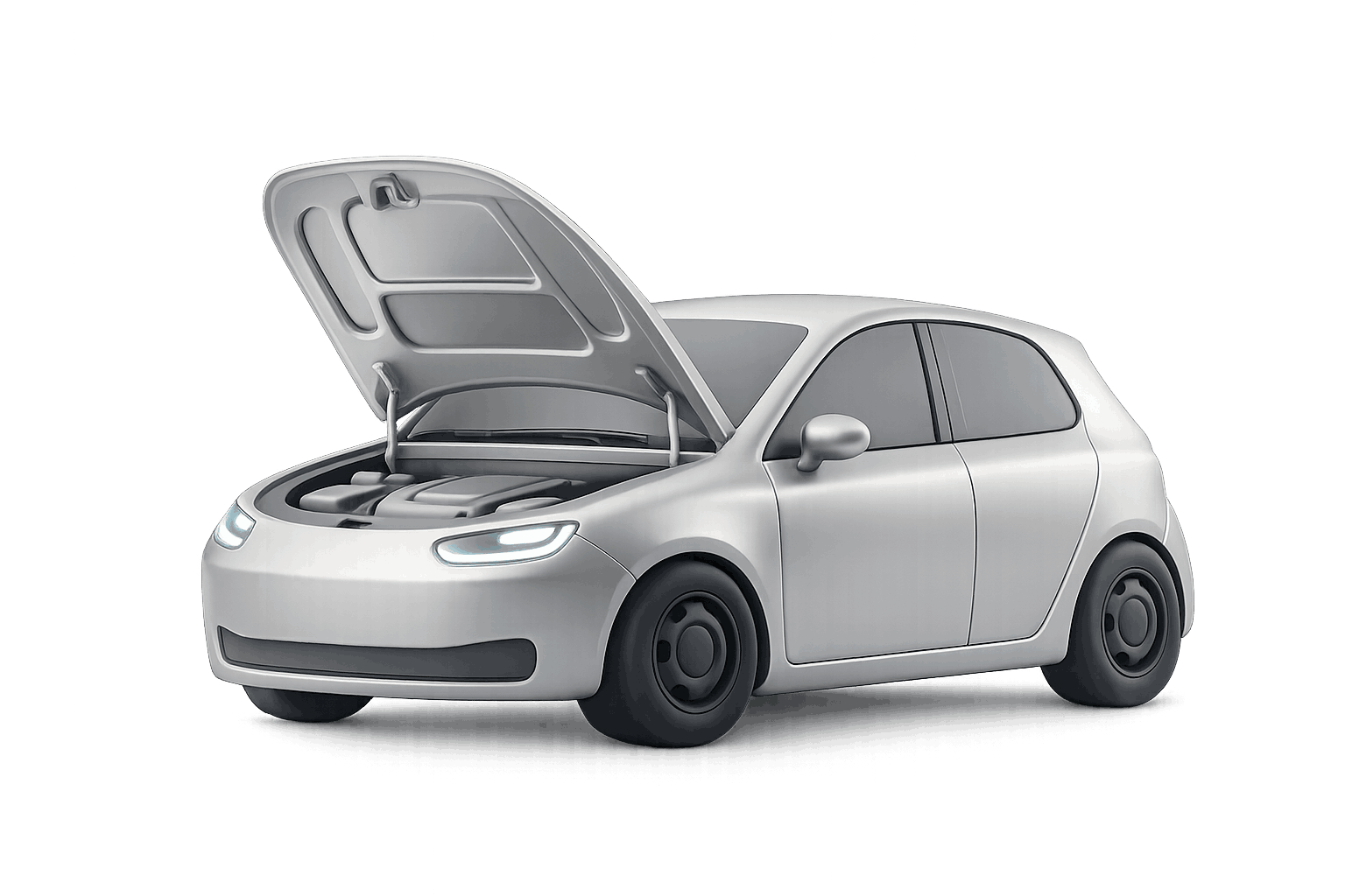 Серый автомобиль